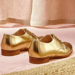 Derbies en Cuir Epsilon dorées