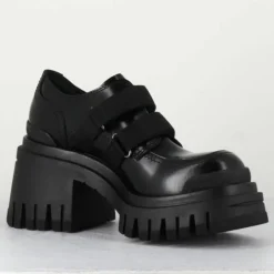 Derbies en Cuir M6349 noires - Talon : 5.5cm