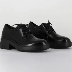 Derbies en Cuir noires - Talon 5.5 cm
