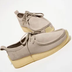 Derbies en Velours de Cuir Rossendale gris clair