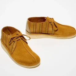 Derbies en Velours de Cuir Desert Trek ocre