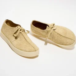 Derbies en Velours de Cuir texturé Trek Cup beiges