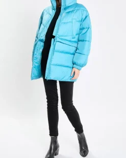 Doudoune amovible bleue