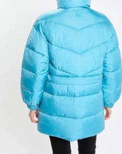 Doudoune amovible bleue