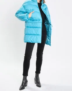 Doudoune amovible bleue