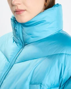 Doudoune amovible bleue