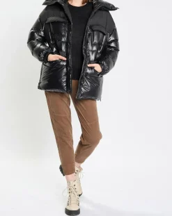 Doudoune bimatière Colh noire