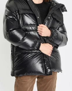 Doudoune bimatière Colh noire