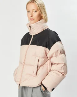 Doudoune courte Benda rose