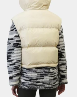 Doudoune courte sans manches Colh beige