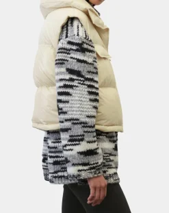 Doudoune courte sans manches Colh beige