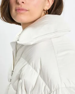 Doudoune Cropped écrue