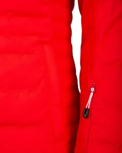 Doudoune de ski Traqui fausse fourrure incandescent