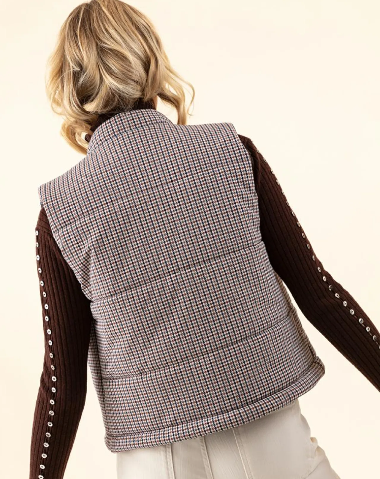 Doudoune Elvis pied de poule