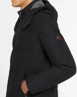 Doudoune en Flanelle Puffer gris foncé