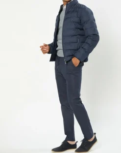 Doudoune Gfg unie bleu foncé