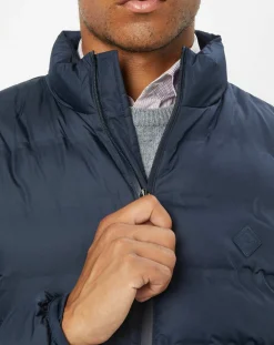 Doudoune Gfg unie bleu foncé