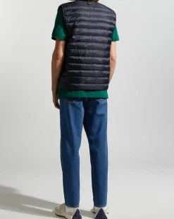 Doudoune légère sans manches bleu foncé