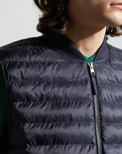 Doudoune légère sans manches bleu foncé