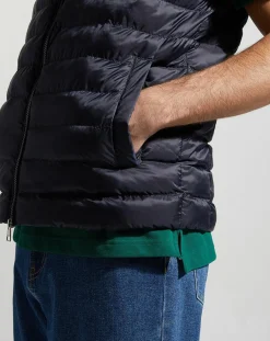 Doudoune légère sans manches bleu foncé