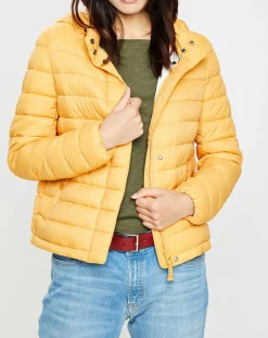 Doudoune light à capuche nodown jaune