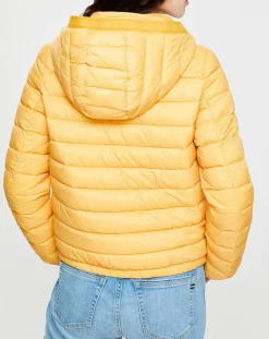 Doudoune light à capuche nodown jaune