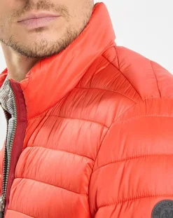 Doudoune light manches longues rouge