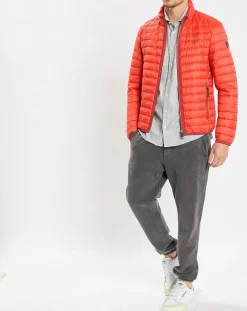 Doudoune light manches longues rouge