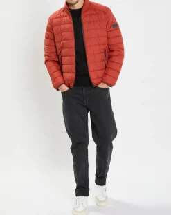 Doudoune light ndsd orange brique