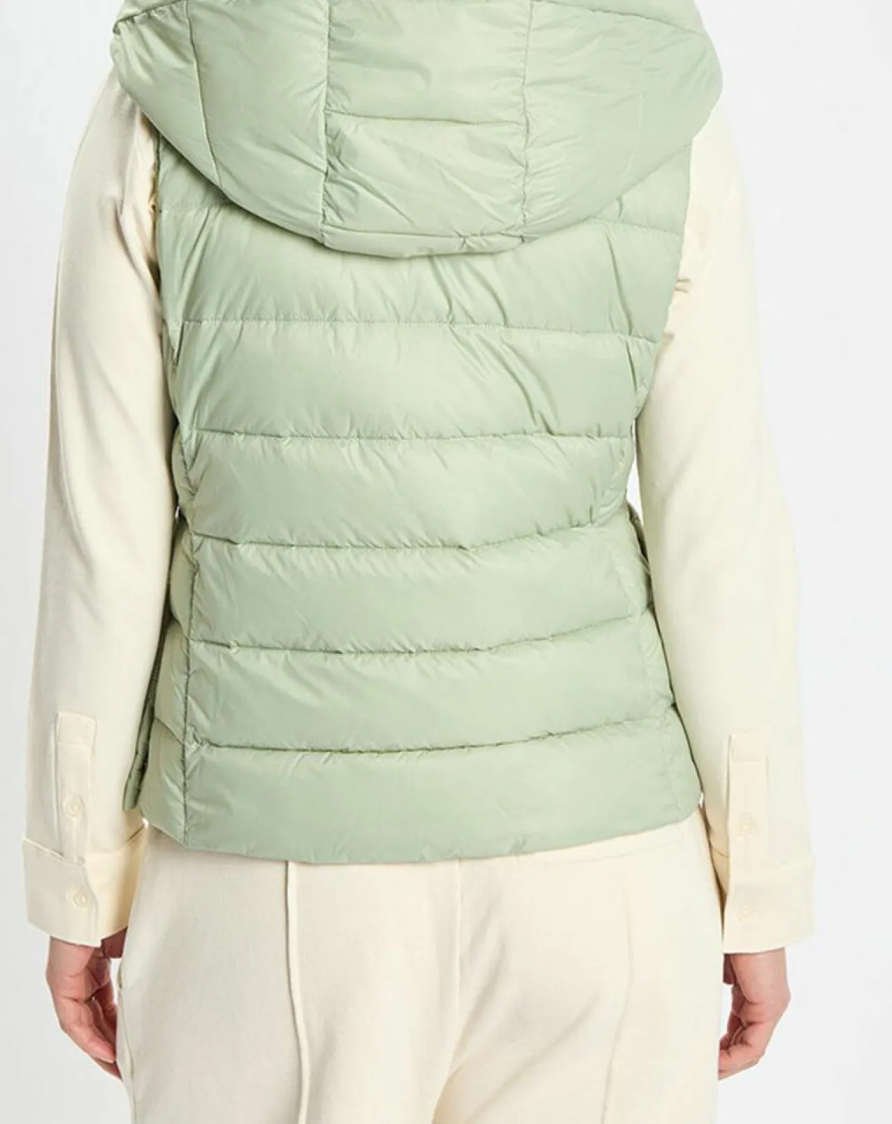 Doudoune Light sans manches vert clair