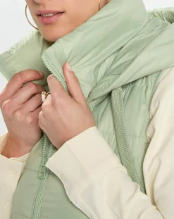 Doudoune Light sans manches vert clair