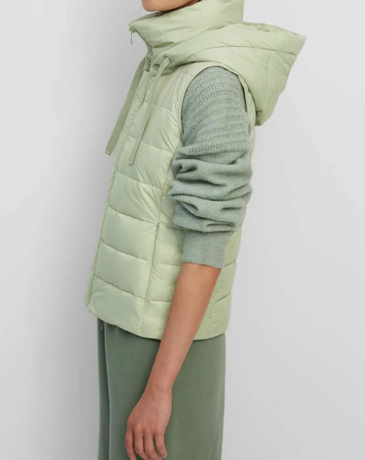 Doudoune Light sans manches vert clair