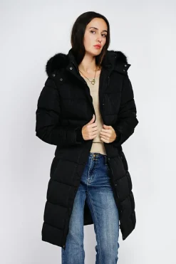 Doudoune longue avec isolation thermique jusqu'à -20 °C noir