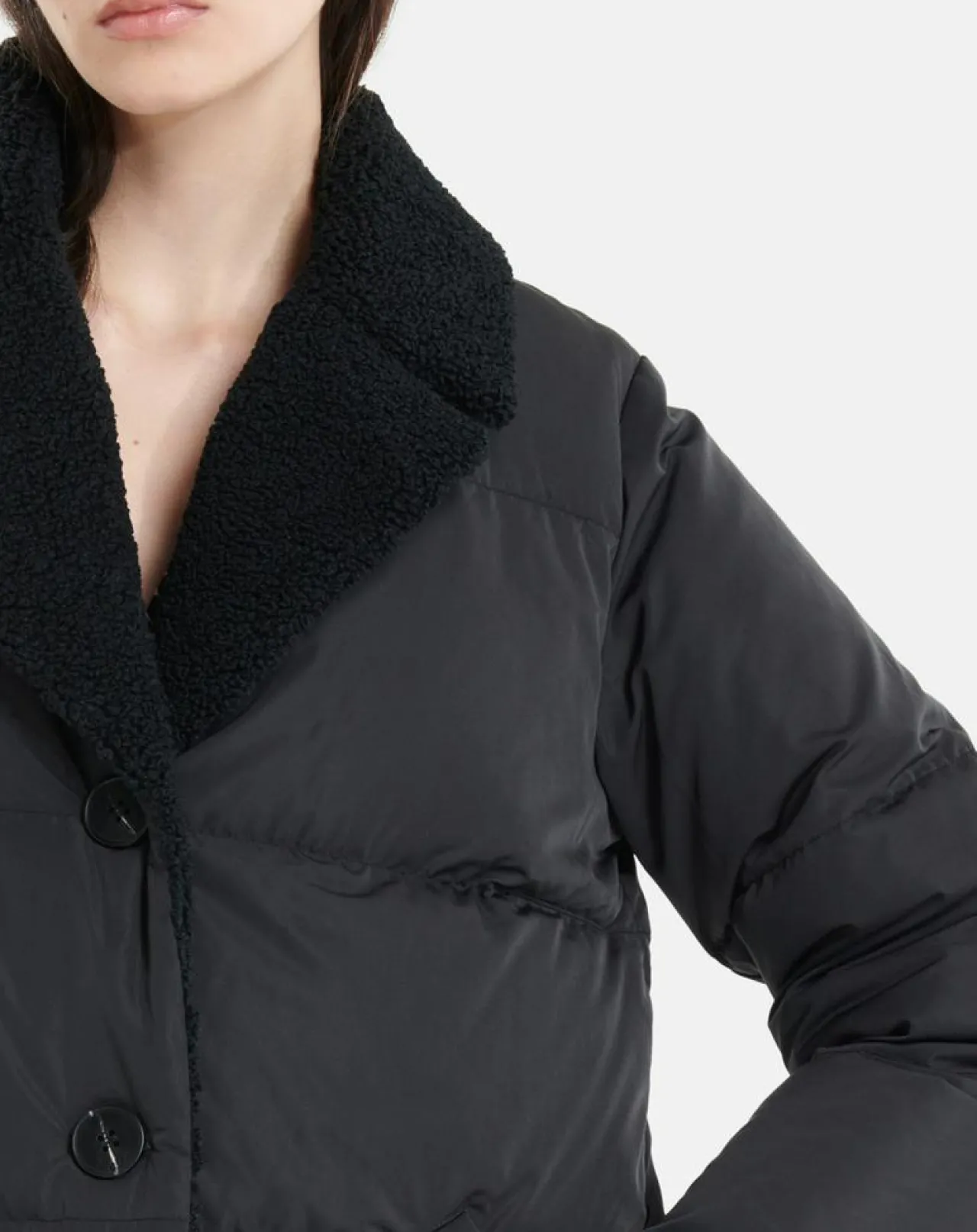 Doudoune longue Daisy noire