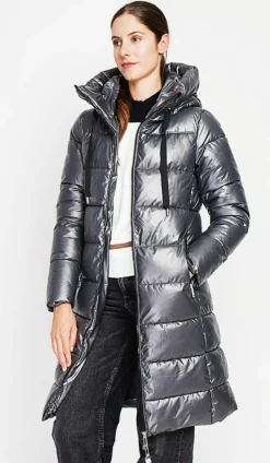 Doudoune longue loup