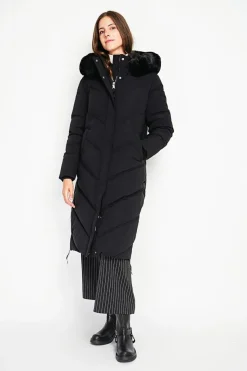 Doudoune longue noire