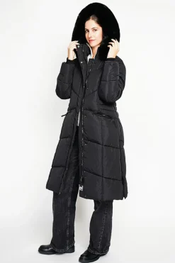 Doudoune longue noire