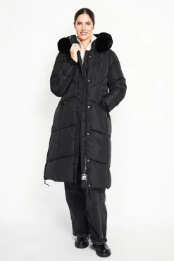 Doudoune longue noire
