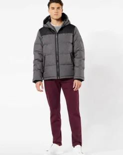 Doudoune Mix Media Hoody grise