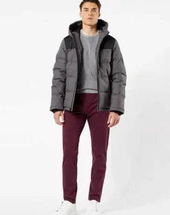 Doudoune Mix Media Hoody grise