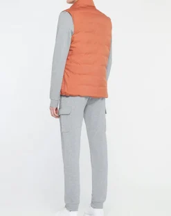 Doudoune Réversible gris/rouille