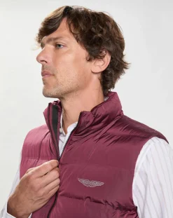 Doudoune sans manches Aston Martin Racing bordeaux