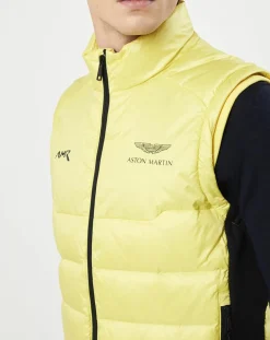 Doudoune sans manches Aston Martin Racing jaune clair