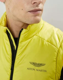 Doudoune sans manches Aston Martin Racing jaune clair