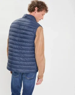 Doudoune sans manches bleu marine