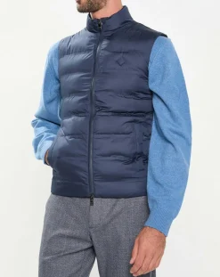 Doudoune sans manches bleu marine