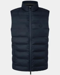 Doudoune sans manches bleu marine