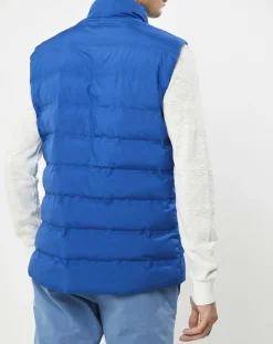 Doudoune sans manches bleue