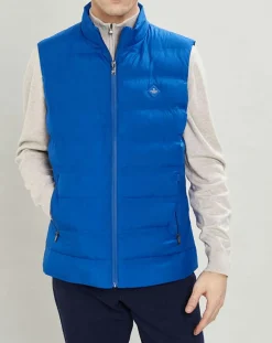 Doudoune sans manches bleue