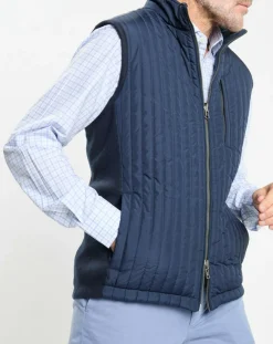 Doudoune sans manches bleue